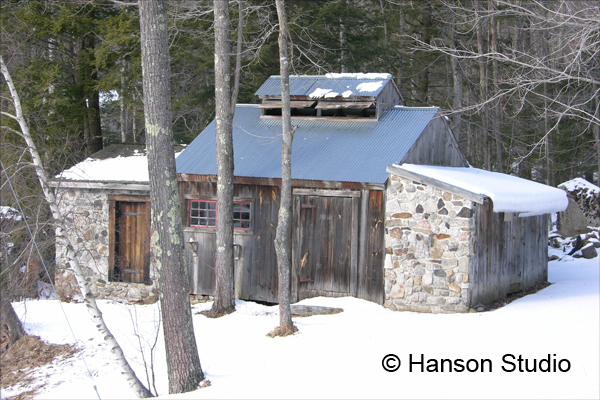 Meredith, NH - Sugar Shack - Winter